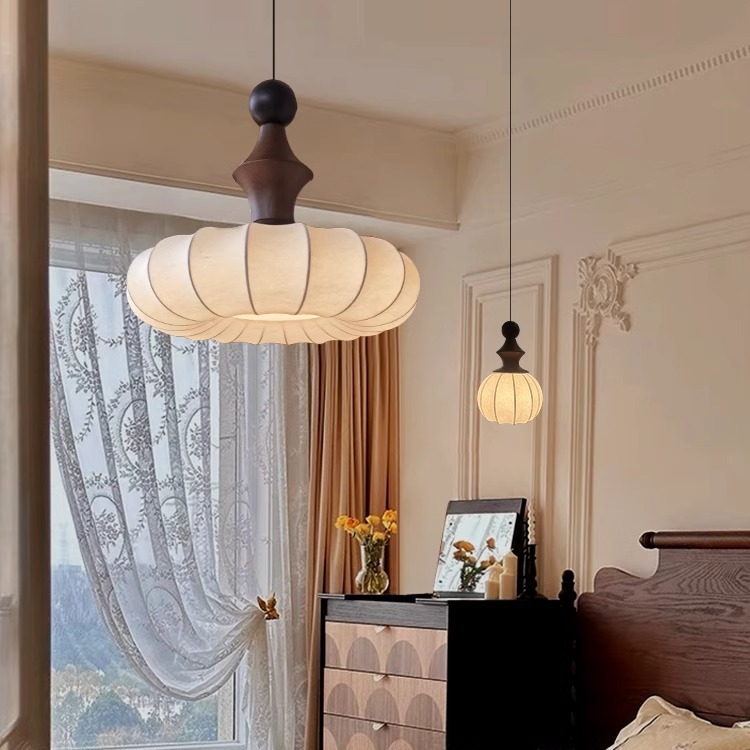 Retro francés medieval lámpara de dormitorio lámpara de mesa de comedor de alta calidad sala de lectura de madera maciza lámparas Zen