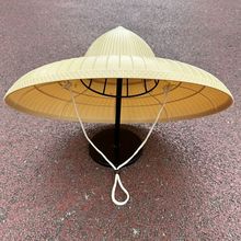 新款大檐防水帽雨天户外干活劳动遮雨斗笠田地工作遮阳塑料斗篷