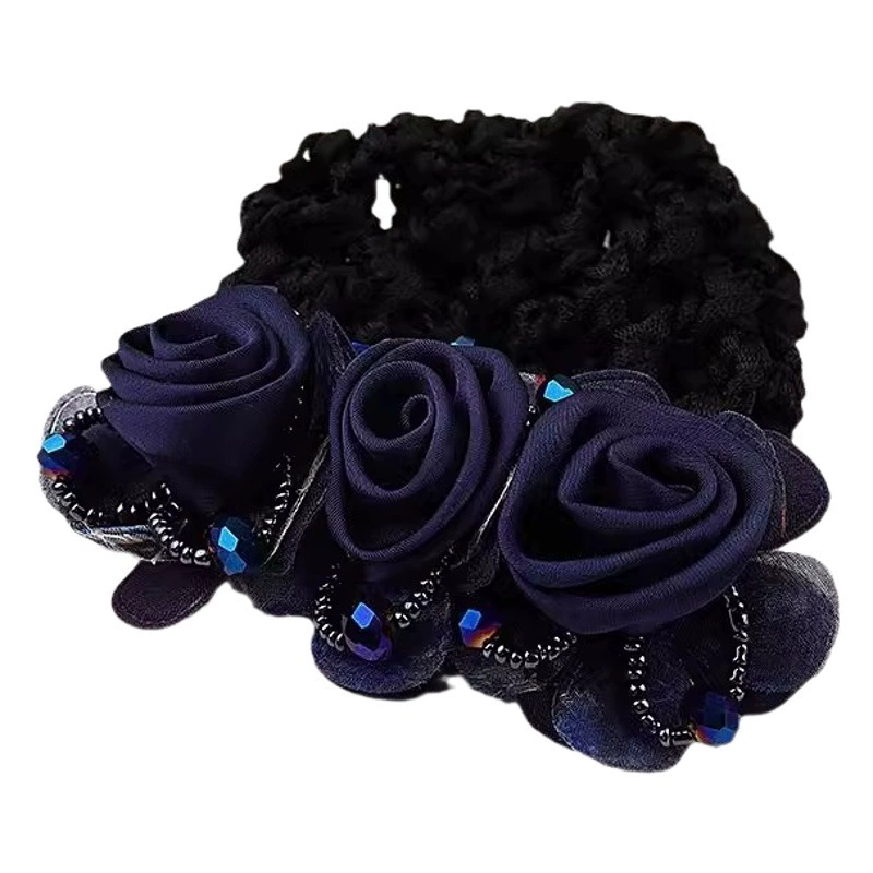 Голова цветок женская профессиональная работа сетка для волос стюардесса завивка волос медсестра специальная завивка волос головной убор банк Рабочая сетка карман аксессуары для волос