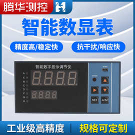 智能高精度数显表温度控制器数字压力显示调节仪LED单光柱测控仪