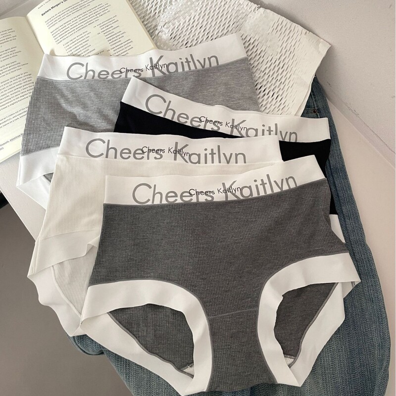 CheersKaitlvn ladies underwear thread cotton high waist triangle short hip seamless comfortable breathable sports CheersKaitlvn ladies underwear thread cotton high waist triangle short hip seamless comfortable breathable sports