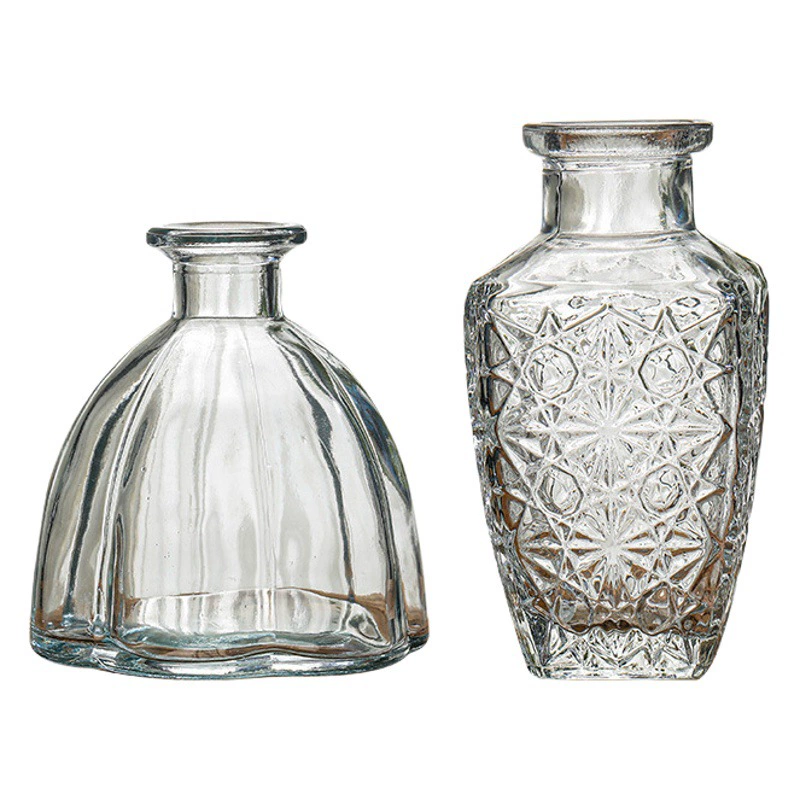 Французская ретро-ваза в стиле лайт-люкс, высококачественный декор для рабочего стола, стеклянная ваза для цветов в скандинавском стиле.