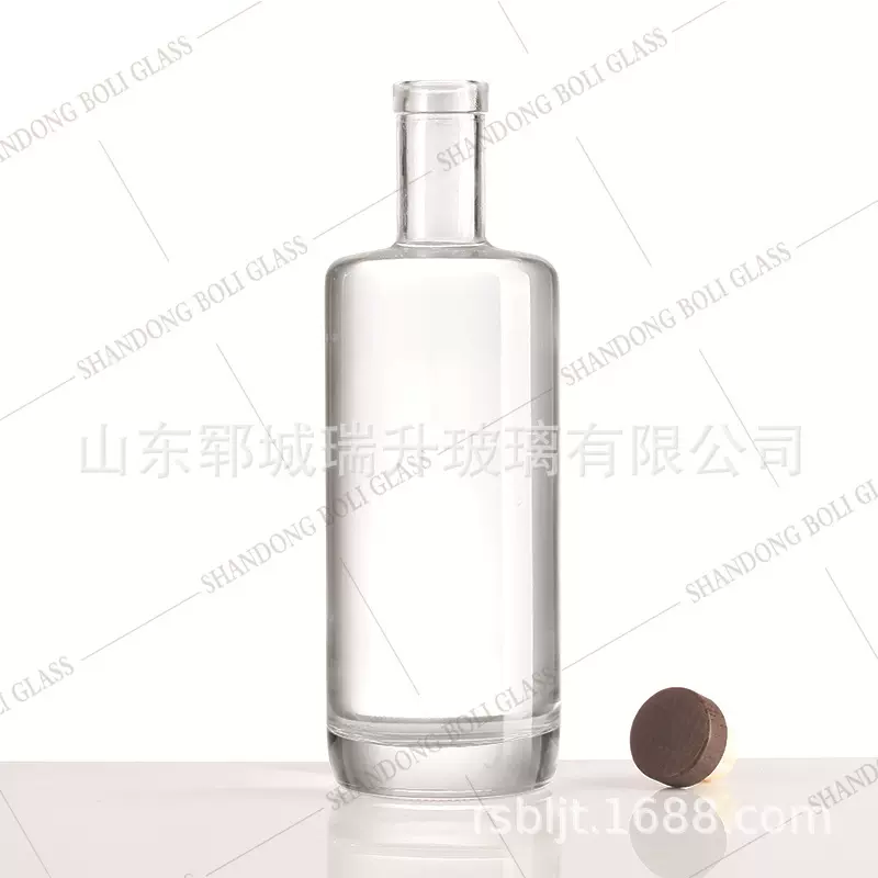 跨境外贸出口洋酒瓶伏特加威士忌果酒葡萄酒空玻璃酒瓶可印刷喷色
