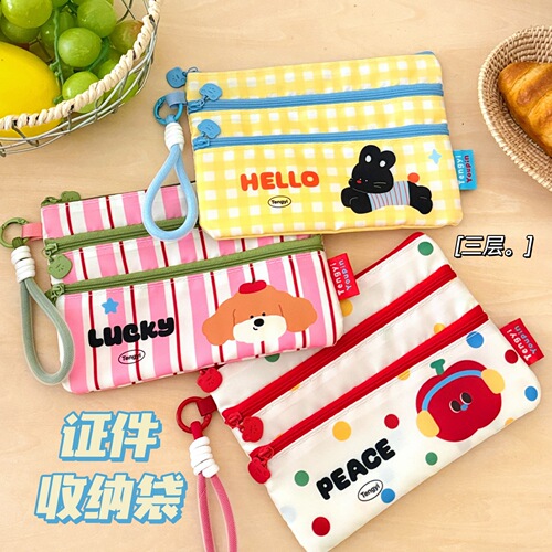 Tengyi original cartoon ID storage bag, travel passport, air ticket, overseas ID card, card bag, portable small bag