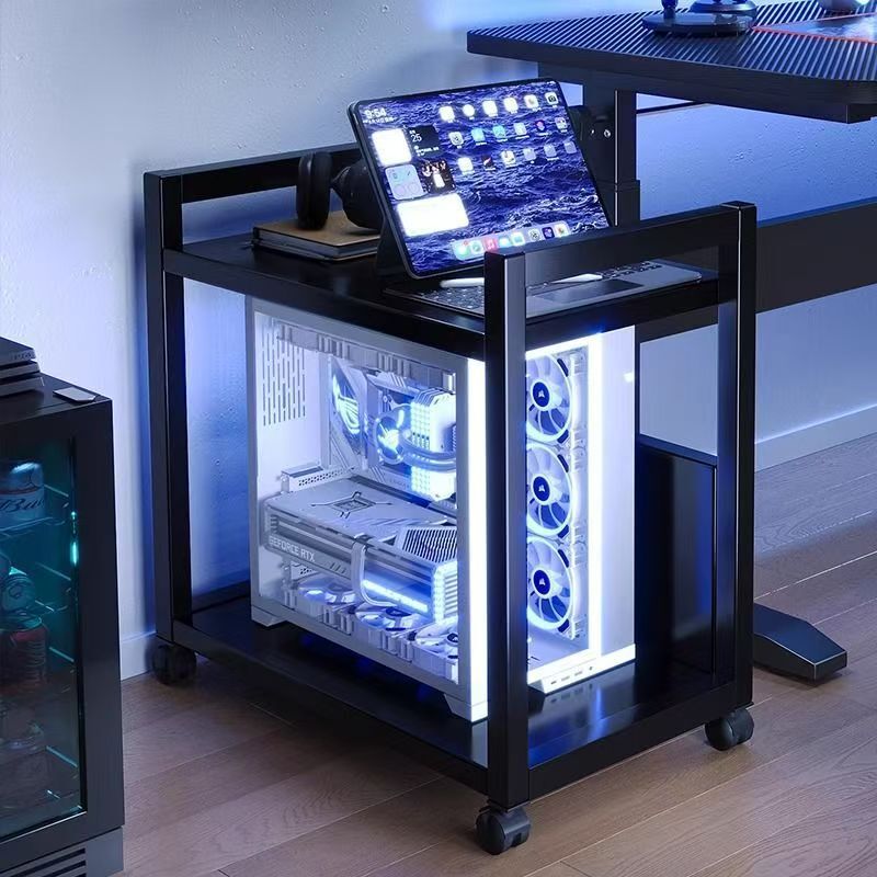 E-Sports Room Computer Host Bracket Multi-Layer Removable Chassis Base Storage Rack Floor-Standing Household Under-Desk Trolley