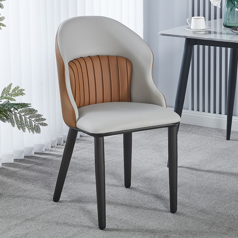 Silla de comedor moderna y simple silla de comedor de lujo ligera silla de comedor silla de mahjong confortable silla de recepción silla de hotel