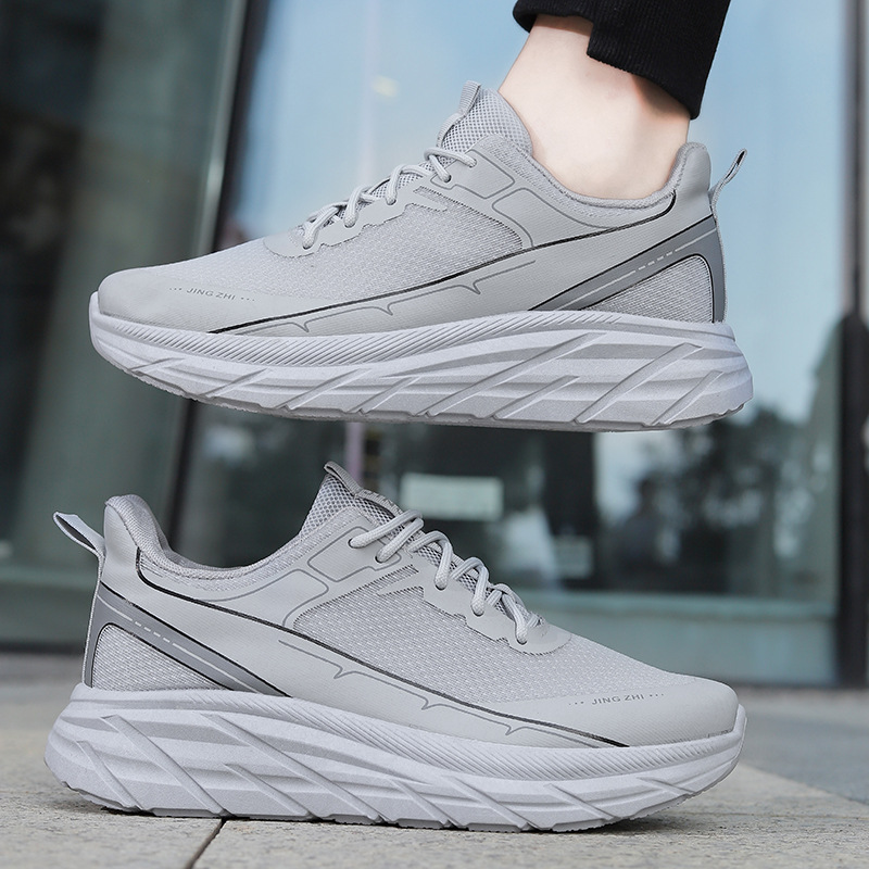 Man Sports Shoes Walking Shoes Sneakers Fabric Breathable Easy To Clean Sneakers Footgear_voghion.com