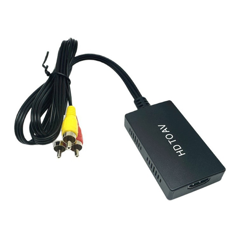 New Hd to Av Converter/Av to HDMI High-Definition Adapter 3Rca Cvbs to Hd 1080P