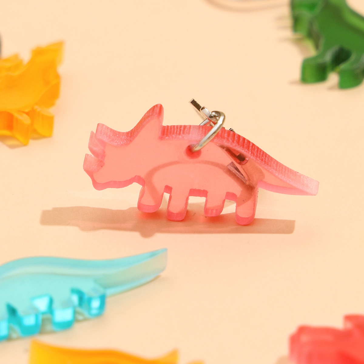 Ensemble De Boucles D&#39;oreilles En Acrylique Stegosaurus display picture 6