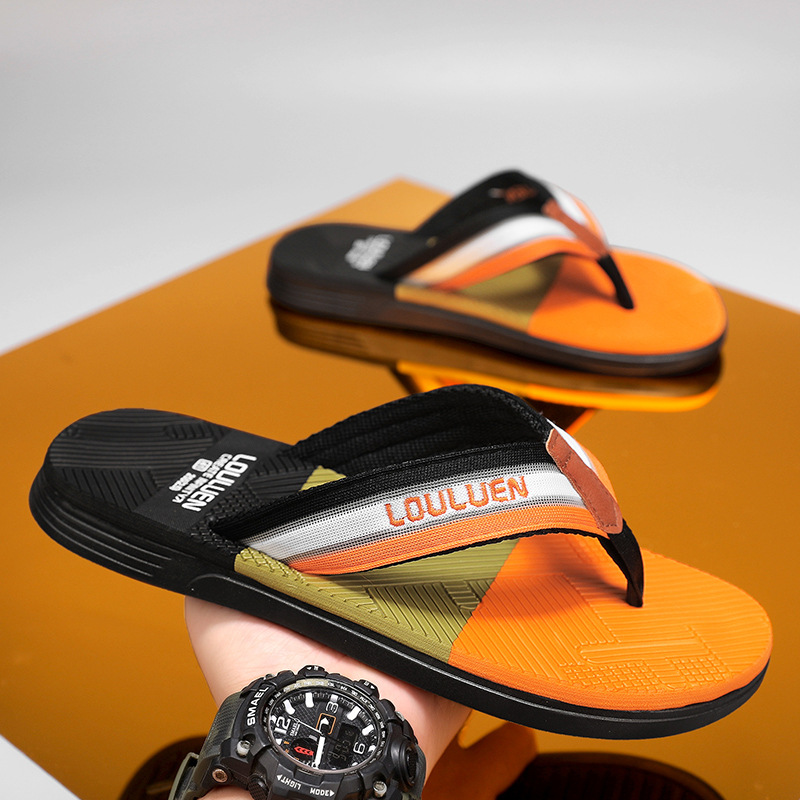 Zapatillas de flipper para hombres 2024 nuevo verano anti-derrapante sandalias deportivas casuales zapatillas de playa