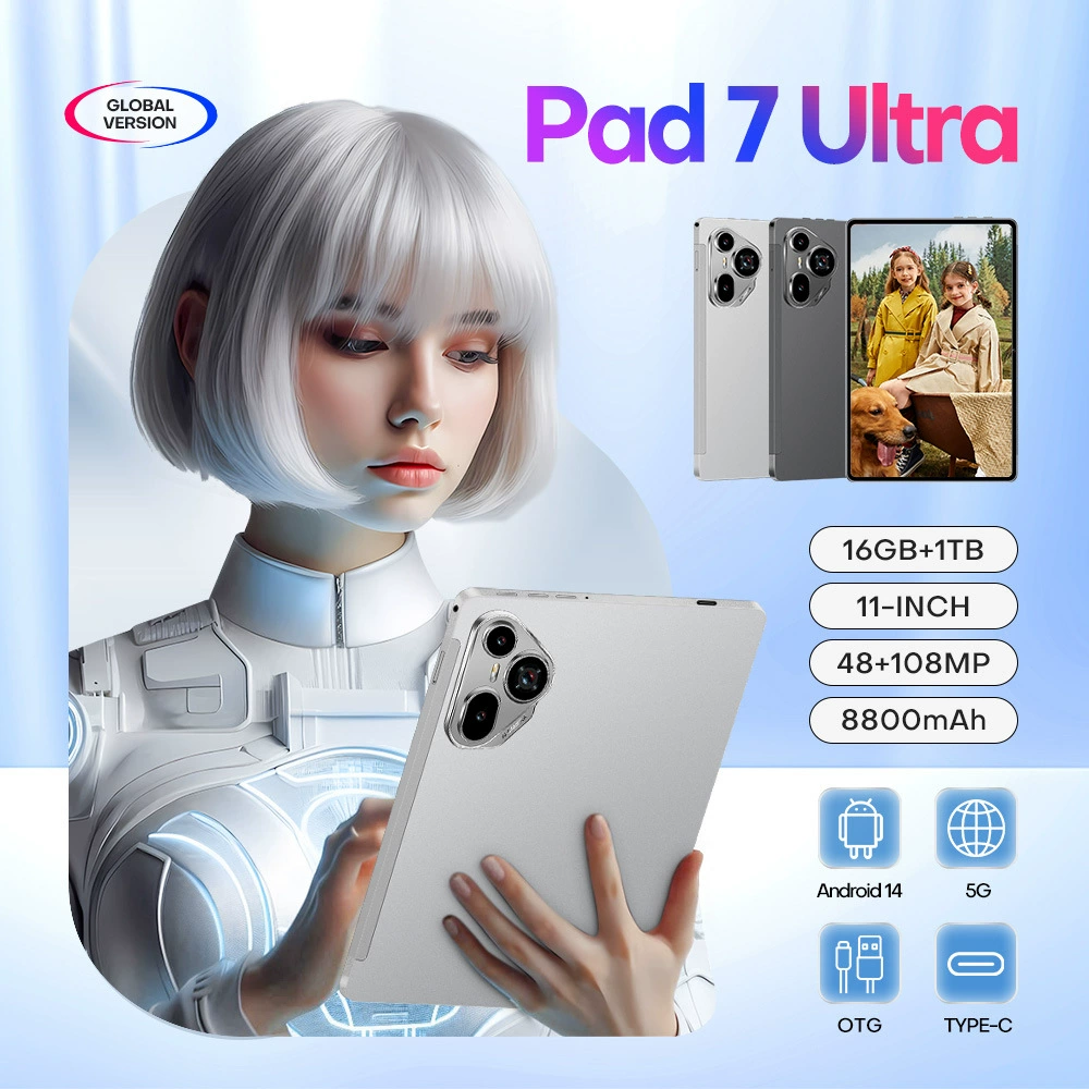 Планшет Pad 7 Ultra, 11 дюймов, 16ГБ+1ТБ, Android 14, 8800 мАч, 10-ядерный