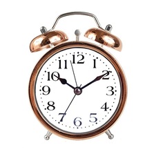 强力唤醒闹钟简约学生儿童机械简约风创意假打铃闹钟静音卧室桌面