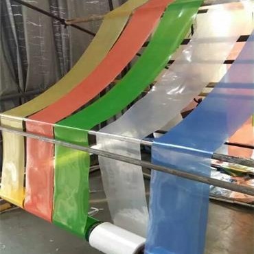 小规格PE筒料 有颜色PE包装膜 蓝色PE筒料卷膜 现货PE塑料袋