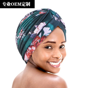Tie-Dyed Pleated Turban Hat Indian Hat Muslim Base Hat Ethnic Hat Tjm-45