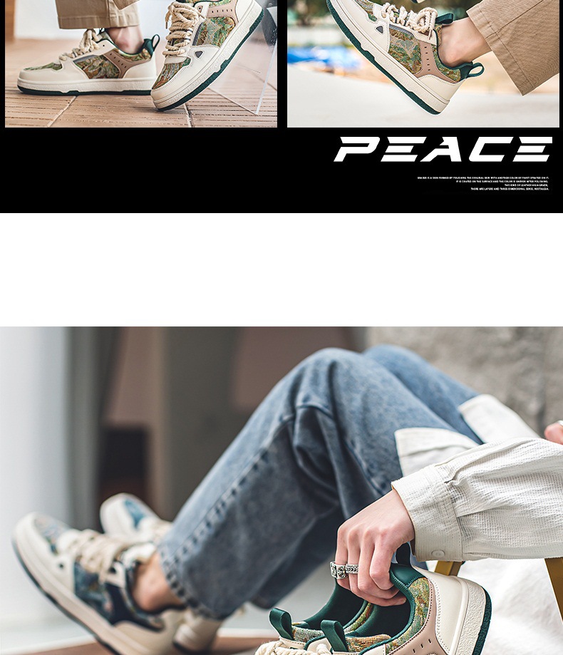 Scarpe da passeggio da uomo Scarpe casual Scarpe da basket Sneakers Tessuto Tela Assorbimento degli urti Calzature facili da pulire_voghion.com