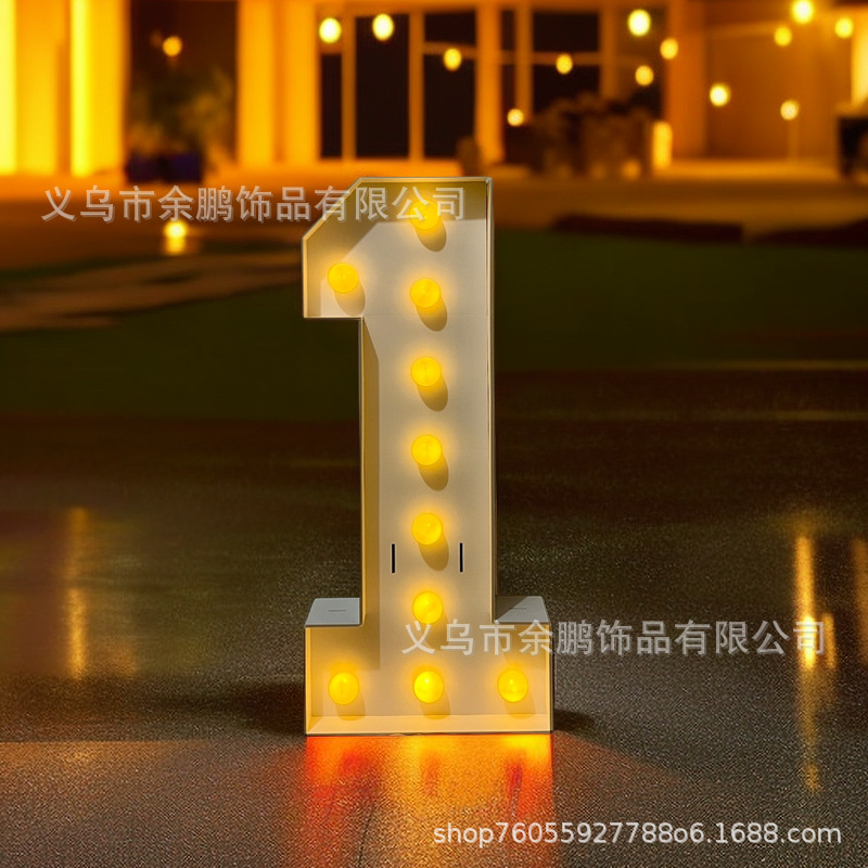 Tablero de KT diseño de luz digital accesorios de la foto decoración del partido fábrica de cumpleaños al por mayor transfronteriza escena de Amazon