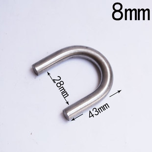 Stainless Steel Hook U-Shaped Curved Hook Non-Standard Customized Light Round Welded Hook Without Thread U-Shaped Curved Hook