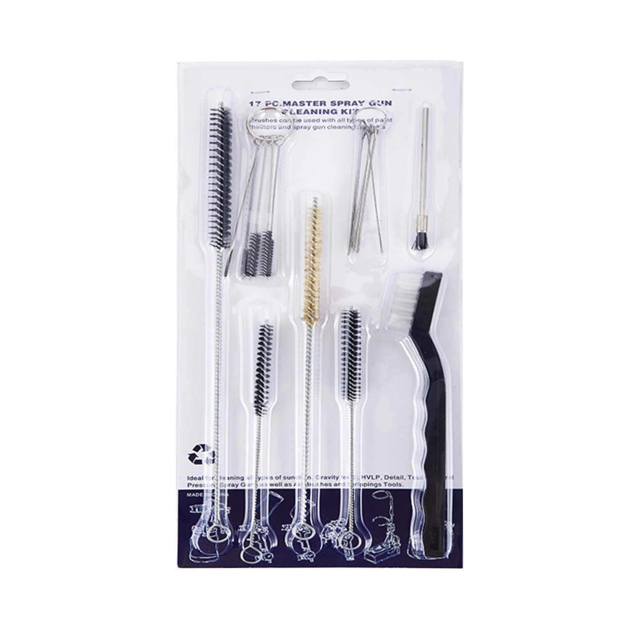 Set, brush, 17 pieces