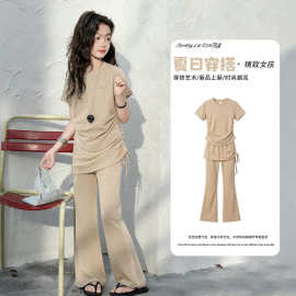 女童夏季不规则时髦洋气套装2026新款中大童洋气韩版休闲三件套潮