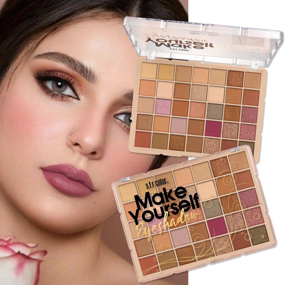 s.f.r color transfronterizo especial para perlas mate multicolores fácil de colorear un plato de sombra de ojos multipropósito maquillaje al por mayor