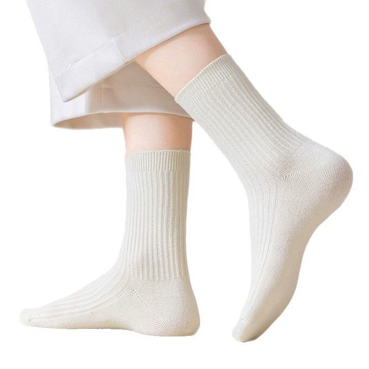 Antibacterial summer cute knee socks, mid-length