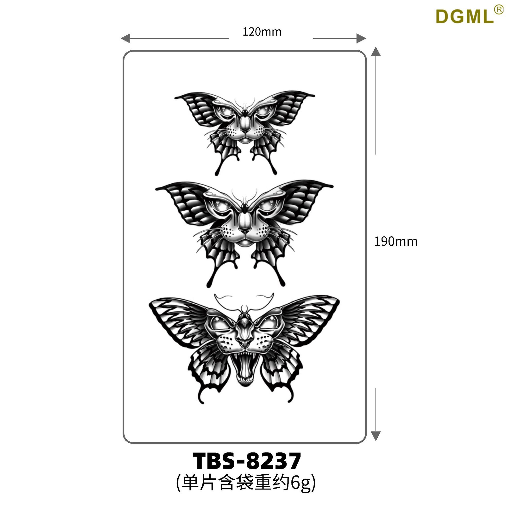 Pegatinas de tattoo se pueden fijar letras flor brazo tatuaje dibujos animados transfronterizo tatuaje pegatinas europeo y americano bronceado completo Volver al por mayor tatuaje