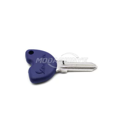 Suitable for Vespa Spring Sprint Gts Gtv Original Blue Chip Key with Lock Cylinder (Motorcycle Key)