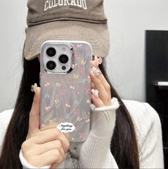 粉蝴蝶結適用蘋果11 12 13 14硬殼14promaxIMD卡通15promax 14pro