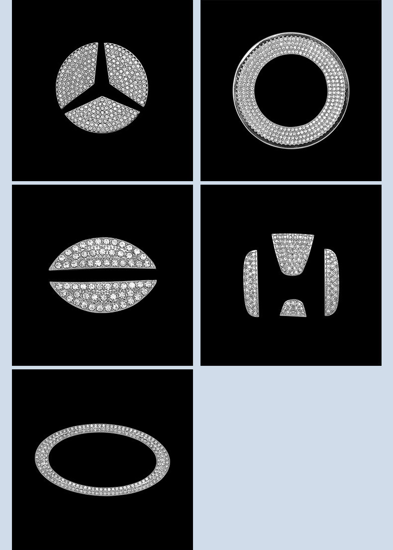 Suitable for BMW steering wheel car sticker diamond decoration fashion personality car decoration girl steering wheel