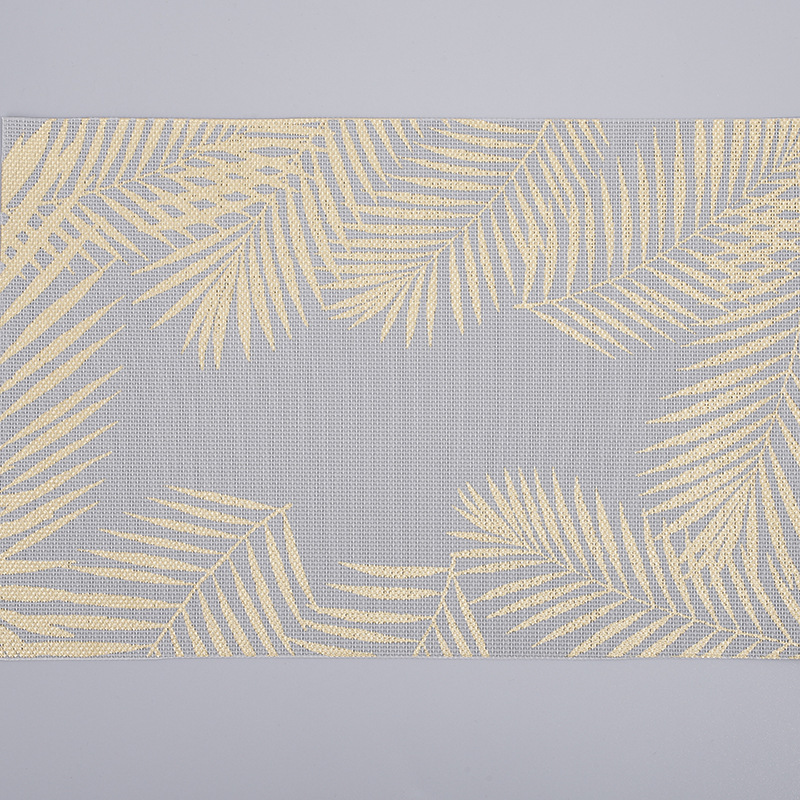 Piña mantel espesado PVC mantel hojas gilding aislamiento Hotel cafetería creativa estera taza de té se puede fijar
