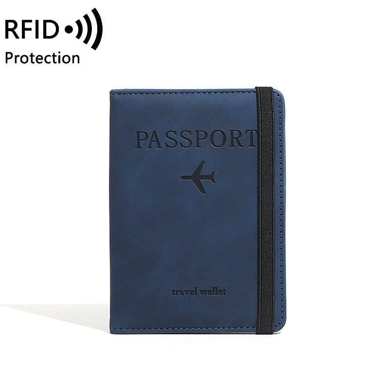Кожаный чехол для паспорта, взрывной в продажe, PU-кожа, RFID, многофункциональная папка для паспорта с местом для SIM и документов