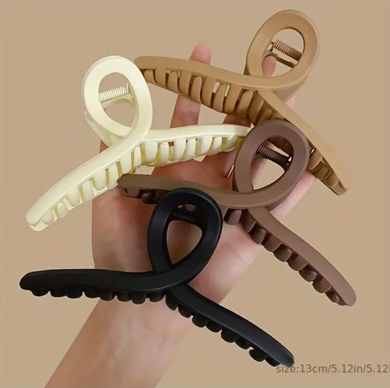 Temperamento transfronterizo simple clip de cabello de cabeza de mujer clip de agarre cuadrado clip de tiburón clip de cabello adornamiento mayorista