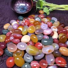 南京雨花石原石天然鹅卵石鱼缸石头花盆彩色石子七彩小石头五