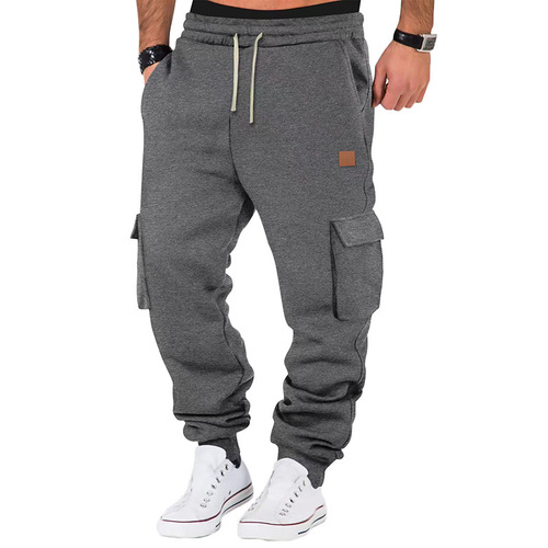 Men's Multifunctional Work Pants with Pockets, Leisure Fashion Warm Winter Pants, Spring and Autumn Men's Thermal Lining, Versatile Men's Pants