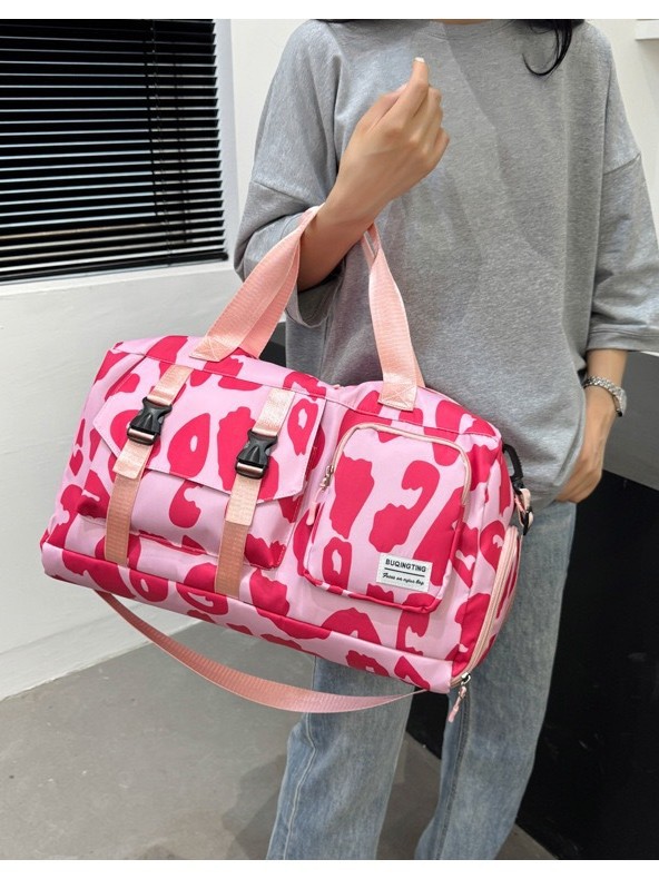 Bolsa de viaje de viaje corto, bolsa de viaje de vaca de gran capacidad, bolsa de embarque, bolsa de alojamiento ligera, bolsa de fitness