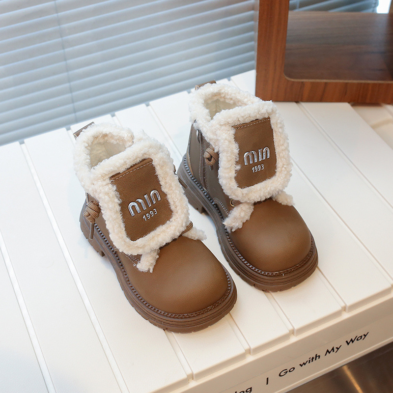 Insulated keep warm children's demi-season low boots for boys