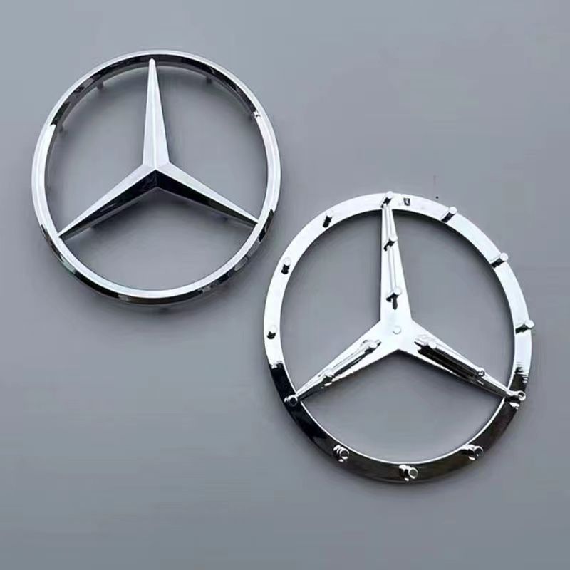Suitable for Mercedes-Benz Steering Wheel Logo 52mm Thin Stem 52mm Thick Stem 58mm Thick Stem 57mm Thick Logo Decoration