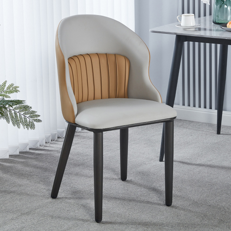 Silla de comedor moderna y simple silla de comedor de lujo ligera silla de comedor silla de mahjong confortable silla de recepción silla de hotel