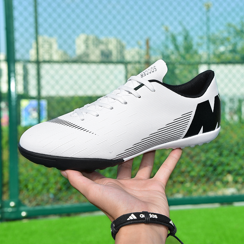 Zapatos de fútbol para hombres y mujeres clavos de entrenamiento para adultos césped artificial ag clavos zapatos de fútbol para niños
