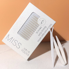 網紅仿真蕾絲雙眼皮貼素然UNY桃野同款腫眼泡隱形180貼盒