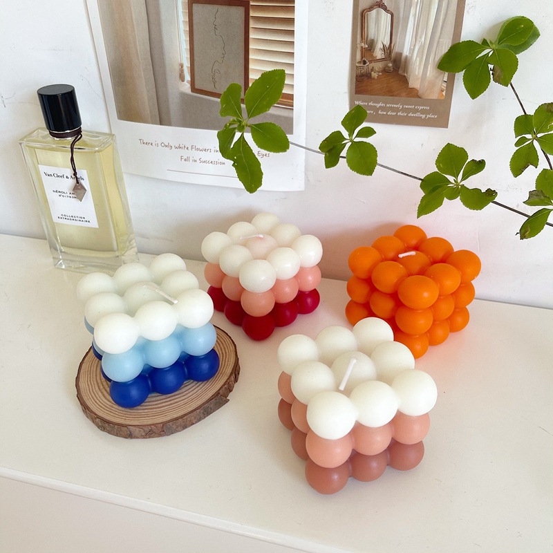 ins geometría gradiente cubo de balmón Rubik decoración de escritorio decoración interior perfumes duraderos props de fotografía