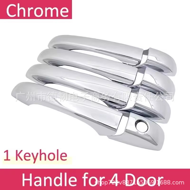 Applicable to 11-21 Jeep Grand Cherokee WK2 Chrome Handle Cover Door Handle Decorative Sticker