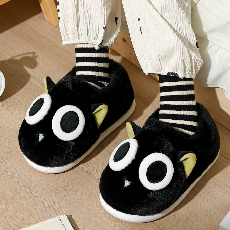 Winter cartoon men's keep warm slippers