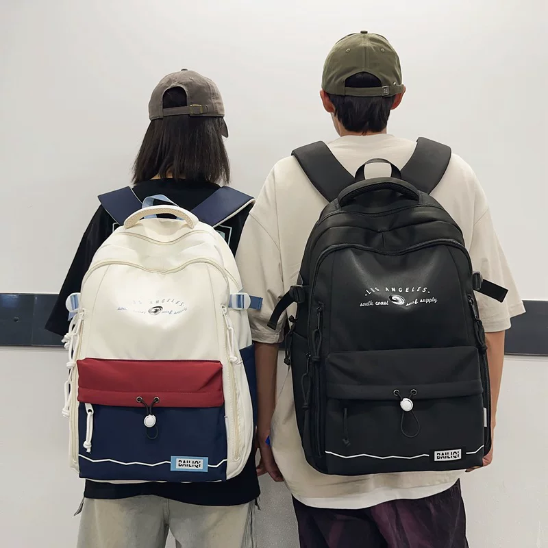 Small design backpack, fashionable capacious shoulder bag for traveling, for secondary school, for teenagers, for students