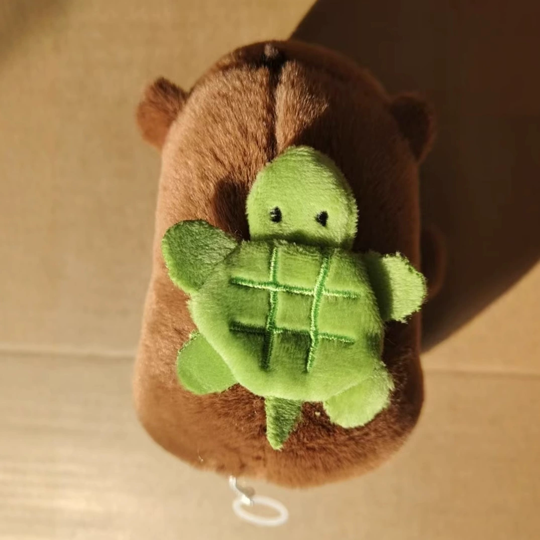 Черепаха вращающаяся капибара новая встряхивая передача волос Капибара плюшевая кукла школьная сумка кукла