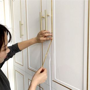 Wardrobe Stickers, Self-Adhesive Furniture Stickers, Beautiful Edge Strips, Cabinets, Wine Cabinets, Shoe Cabinets, Decorative Strips, Beautiful Seam Stickers, Furniture Decorative Stickers, Self-Adhesive