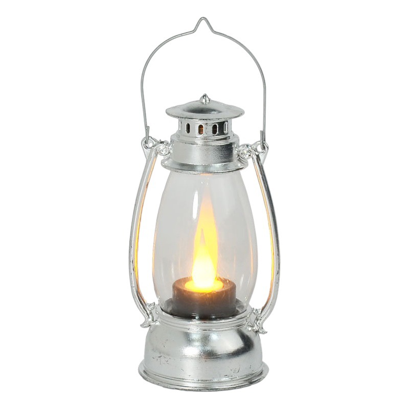 ¡El destino casa INS decoraciones fuego no abierto pequeños regalos de Navidad! ¡La luz de las velas puede sacudirse! Linterna Retro