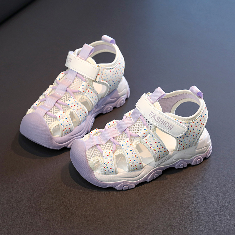 Niñas sandalias Baotou 2026 verano nuevo tipo de niños con suela suave de moda versátil zapatos de playa antideslizantes zapatos retrocesivos image 3