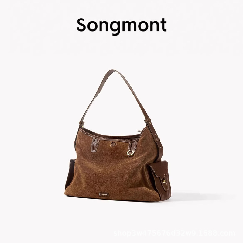 【ジャン・チーミンと同じスタイル】Songmont 山下裕松 トラベルホーボーバッグ 大容量 クロスボディ パソコンバッグ|undefined