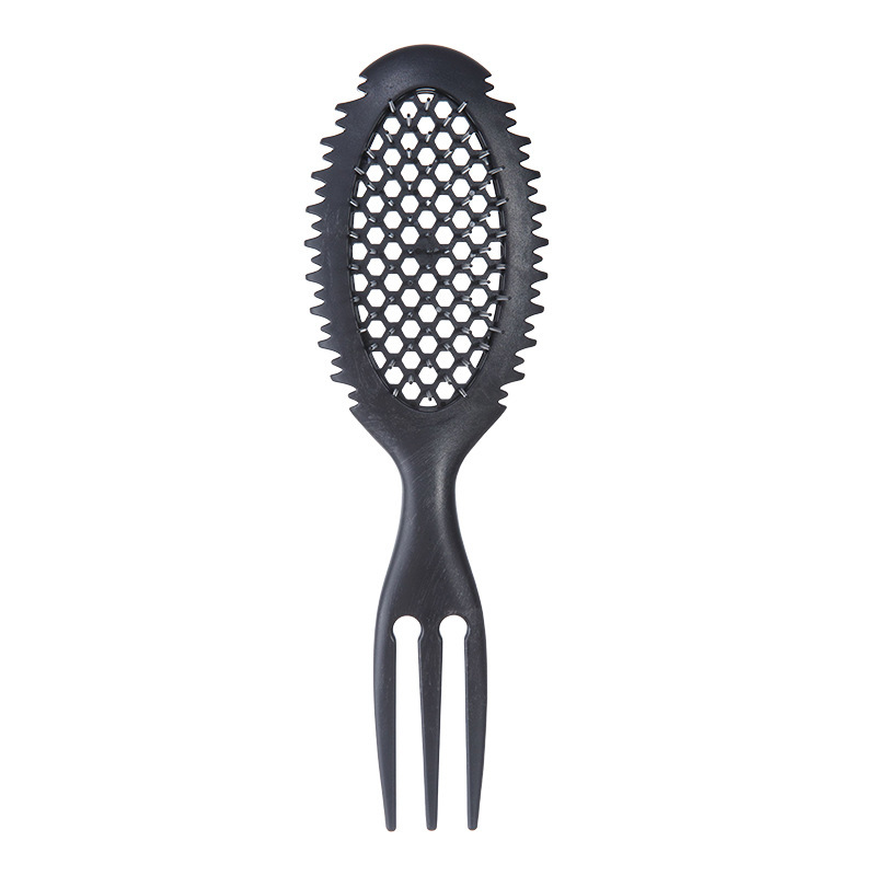 Hot sale cabello WANMEI hueco pein de modelado multifuncional extrusor de pasta de cola afilada pein flojo rebote rizado